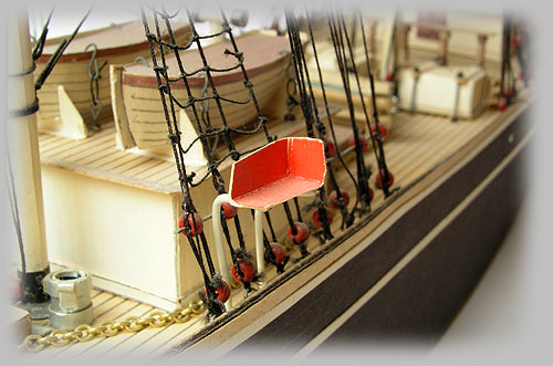 model af marstalskibet miranda af niels henrik stegmann